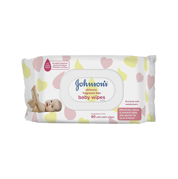Johnsons Baby Wipes 80PK  - $2.50 EA  / CTN QTY: 6
