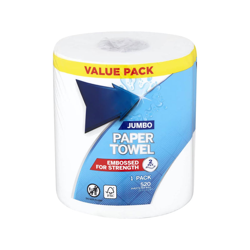Kitchen Paper Towel Jumbo Roll 300 Sheet - $2.99 EA / CTN QTY: 12