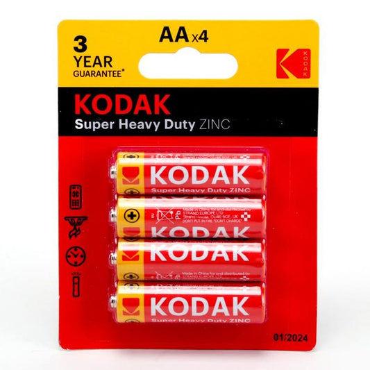 Kodak Battery Aa 4pk - $1.65 EA / CTN QTY: 12