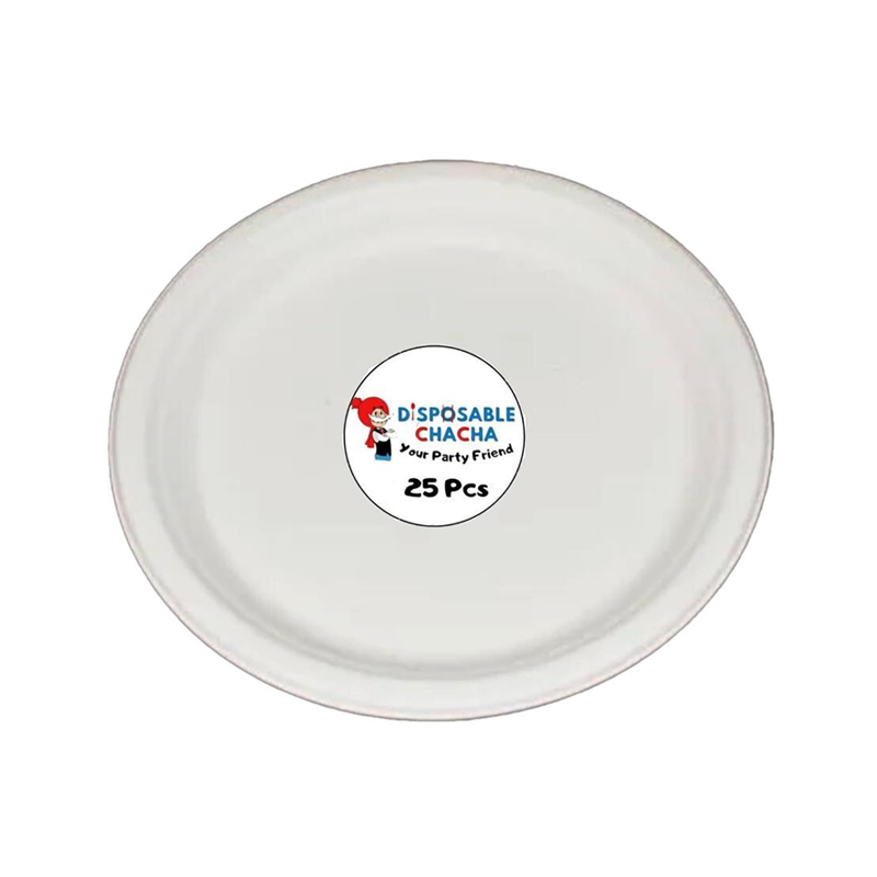 DISPOSABLE CHACHA 10" ROUND PLATE (25PCS) - $3.25 CTN 16