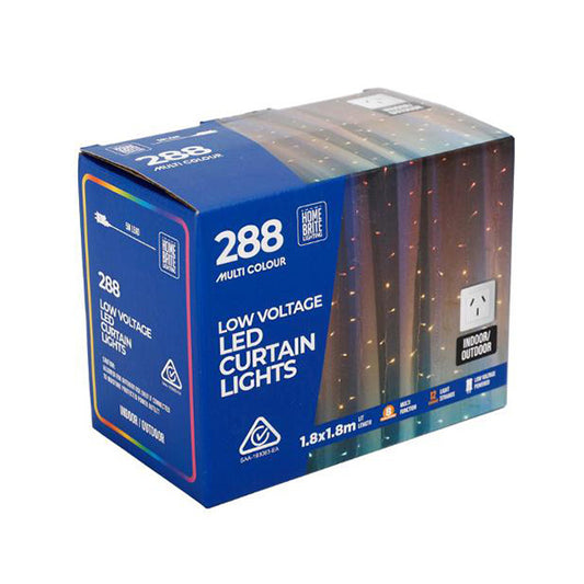 Fairy Light  LED Curtain Rainbow 1.8x1.8m - $17.99 EA / CTN QTY: 12 - CODE 649