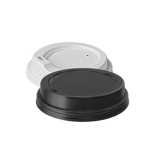 Deal 2 Carton 6oz/8oz Coffee Lids - 1000PCS White or Black  - $40.00 EA