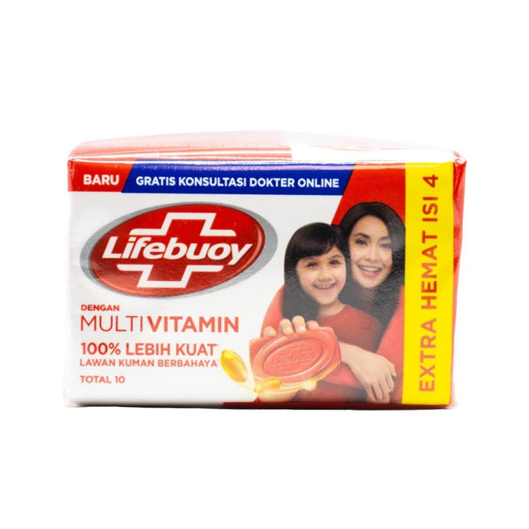 LIFEBUOY SOAP BARS MULTIVITAMIN 4PK -$1.99 CTN 6