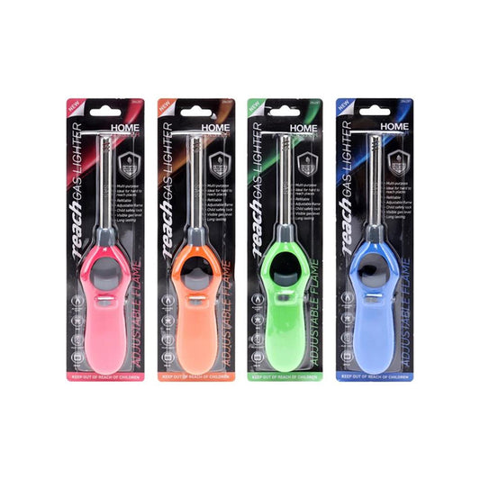 Lighter Gas Mutli-Purpose Refillable 4 ASSTD COL - $1.65 EA / CTN QTY: 12