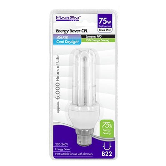 EnergySaver - CoolWhite 75W/15W - $2.75 EA / CTN QTY: 12