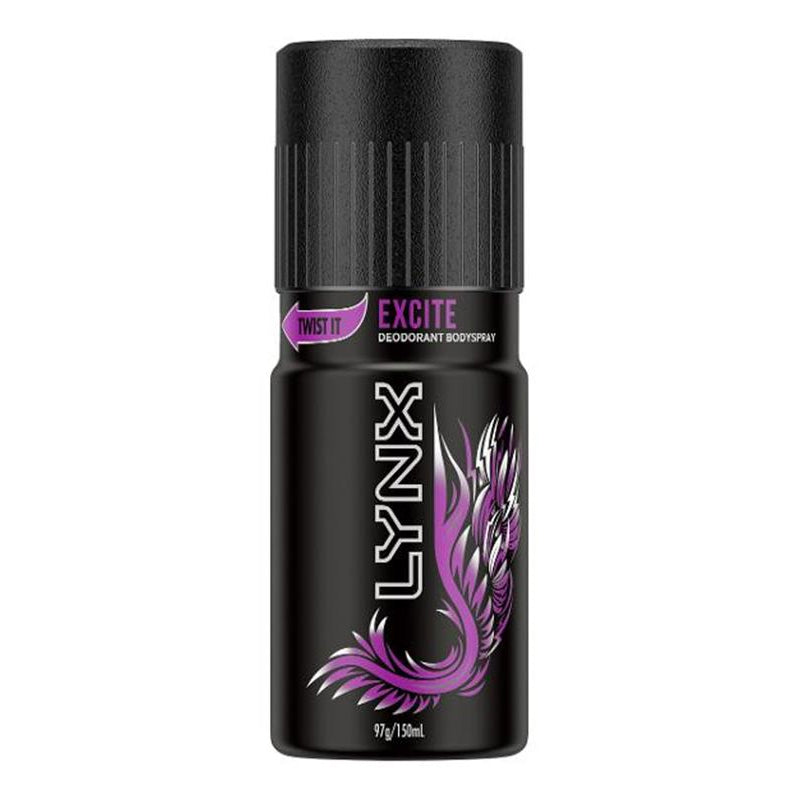 Lynx Deodorant Bodyspray Exite 150ml - $3.99 CTN QTY: 6