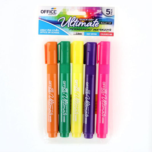 Markers Permanent 5pk - $1.50 EA / CTN QTY: 12