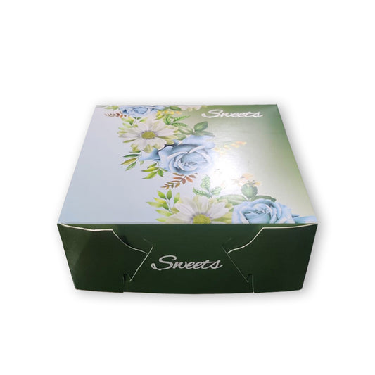 Mithai Box New Design Green 500grams - 100PCS