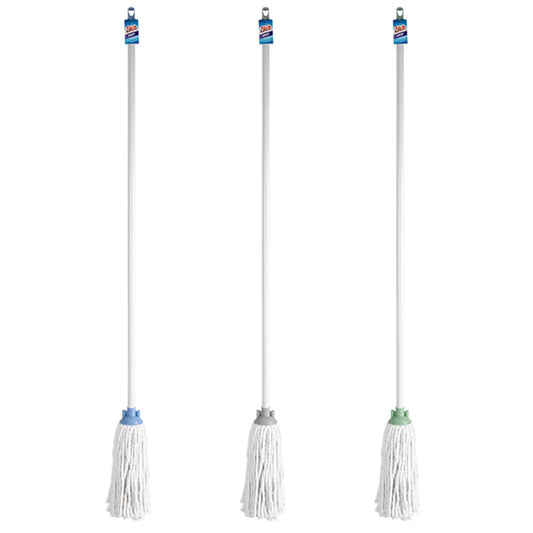Mop w/ Handle 3 ASSDT COL - $3.99 EA / CTN QTY: 12