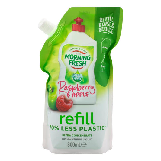 Morning Fresh Dishwashing Liquid Refill Raspberry & Apple 800ml - $3.49 EA / CTN QTY: 12