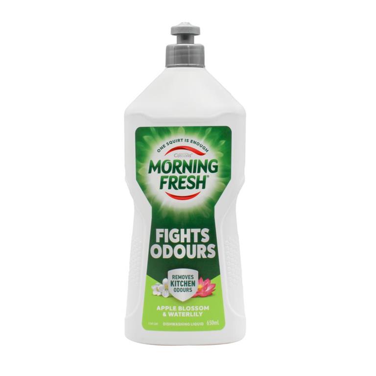 MORNING FRESH 650ml DISHWASHING LIQUID APPLE BLOSSOM AND WATERLILY - $3.99 CTN 8