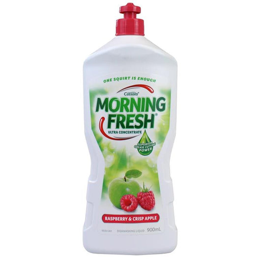 MORNING FRESH 900mL DISHWASHING LIQUID RASPBERRY & CRISP APPLE - $5.40 CTN 8