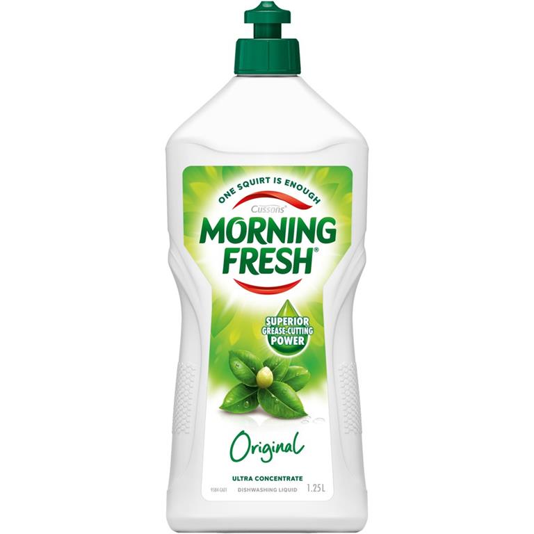 MORNING FRESH ORIGINAL DISHWASHING 1.25L - $7.99 CTN 9