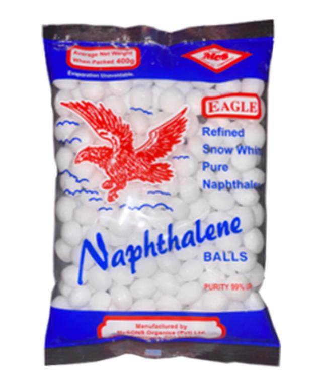 NAPTHALENE BALLS LOSSE 140G -$2.99 CTN 6