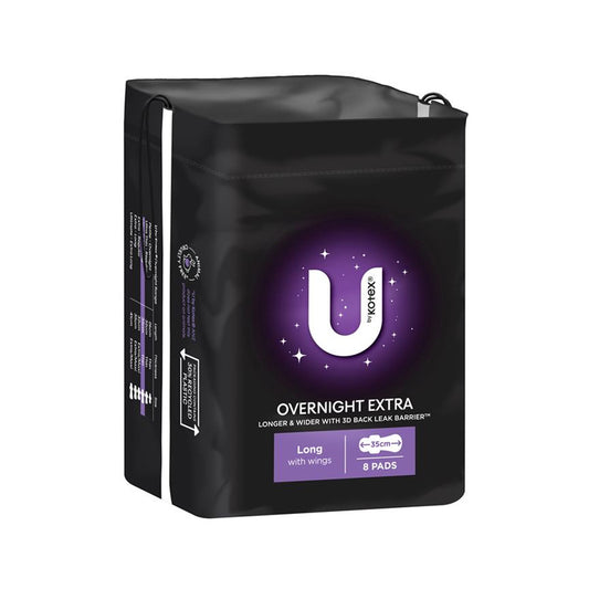 U By Kotex 8PK Pads Long With w/ Overnight Ultrathins - $2.99 EA / CTN QTY: 12