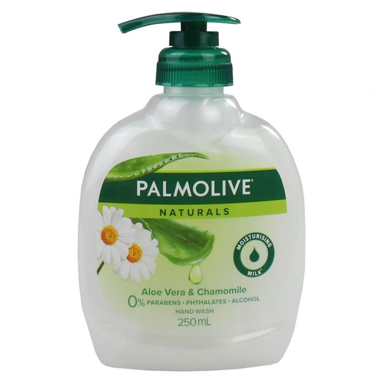 PALMOLIVE 250ML LIQUID HANDWASH PUMP ANTIBACTERIAL- ALOE VERA - $2.49 CTN 12