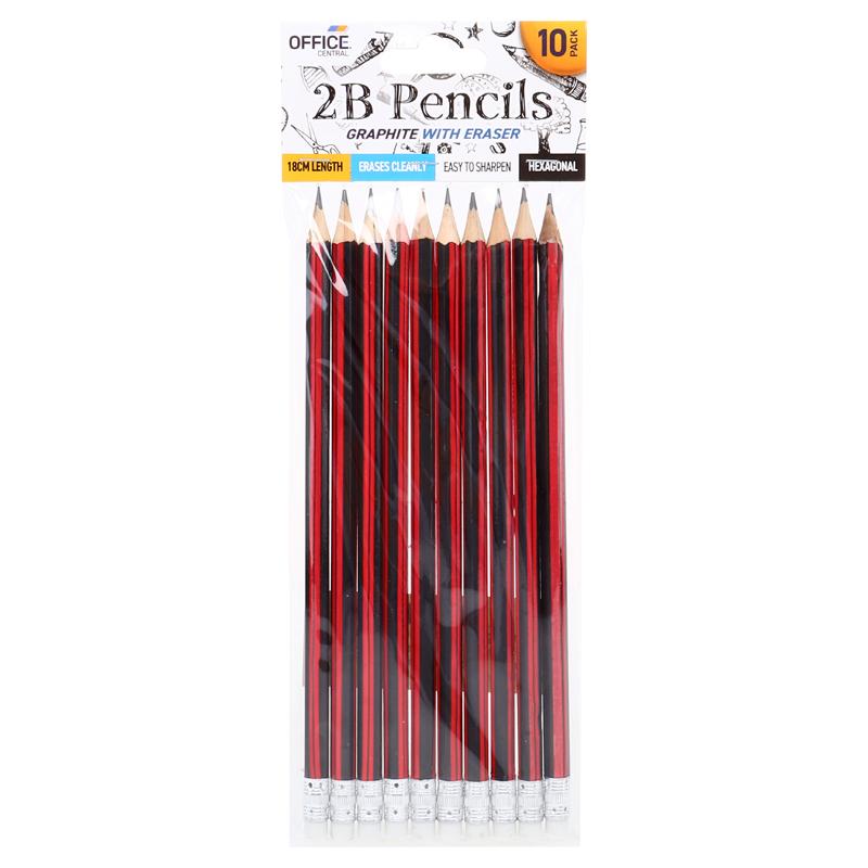 Pencil 2B 18cm 10PK - $1.20 EA / CTN QTY: 12