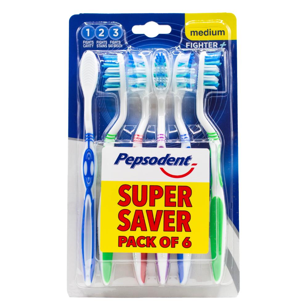 Pepsodent Toothbrush 6pk - $2.85 EA / CTN QTY: 12
