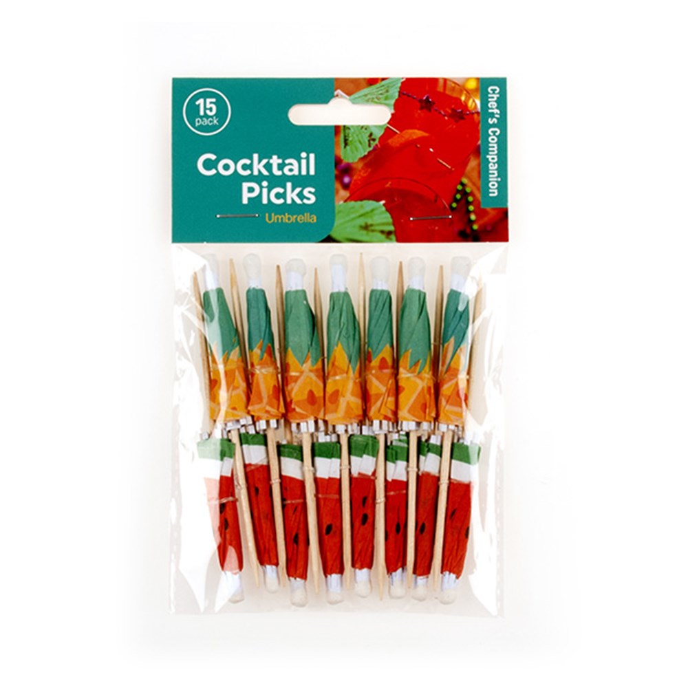 Picks Cocktail Umbrella 10cm 15PK - $1.75 EA / CTN QTY: 12