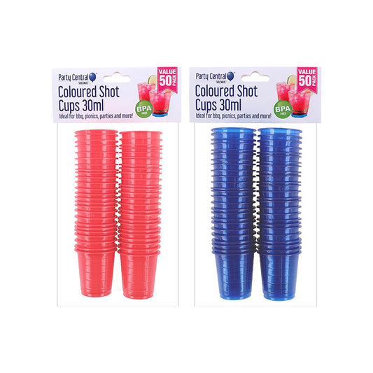 Drinkware Shot Cups 30ml (50PK) - $1.50 EA / CTN QTY: 24