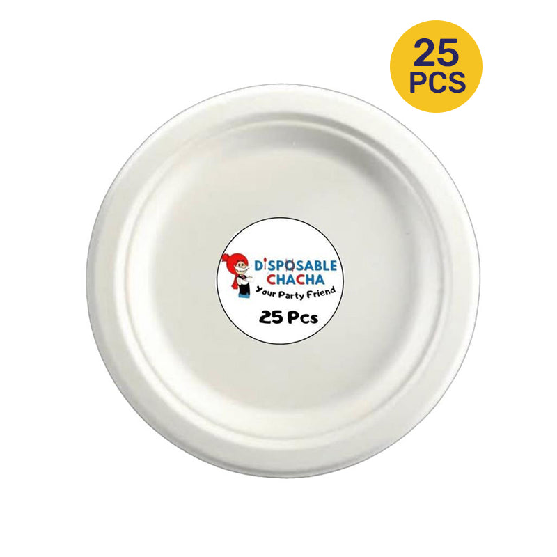 Disposable Chacha 9" Round Plate (25PCS)  - $2.50 EA / CTN QTY: 16