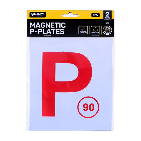 Plate P NSW Red Magnetic 2pk - $1.50 EA / CTN QTY: 12