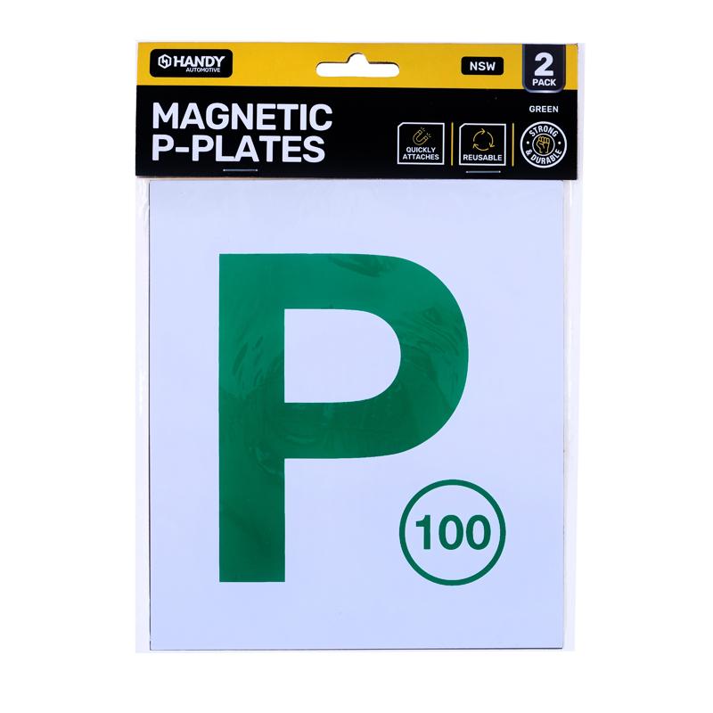 Plate P NSW Green Magnetic 2pk - $1.50 EA / CTN QTY: 12