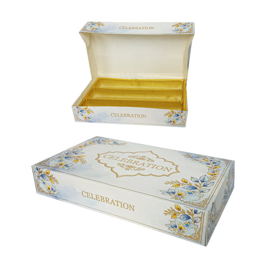 Premium Mithai (Sweet) Box White 1kg w/ Tray - $0.95 EA / CTN QTY: 300