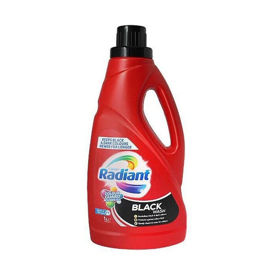 Radiant Black Wash Laundry Liquid Top & Front Loader 1L - $5.99 EA / CTN QTY: 6