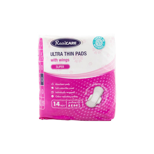Real Care Ultra Thin Pads Super 14pk - $1.99 EA / CTN QTY: 16