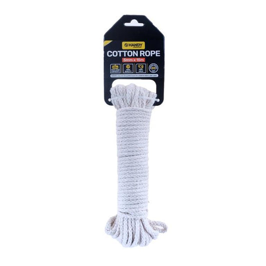 Cotton Rope All Purpose 5mm X 15m - $1.50 EA / CTN QTY: 12