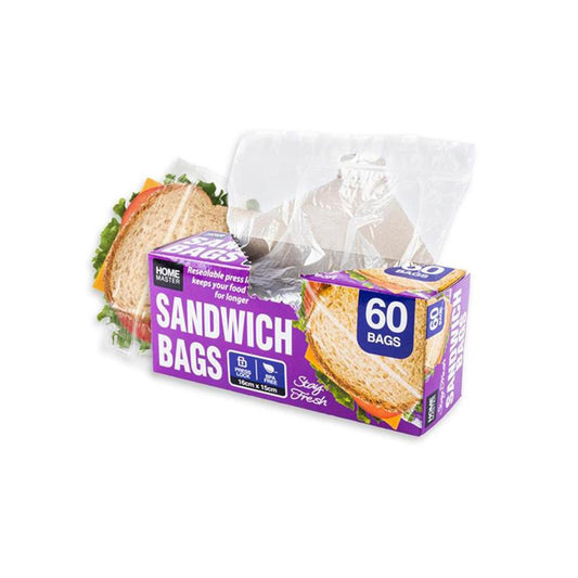 Sandwich bags Snap Lock 16 cm x 17 cm  - $1.65 EA / CTN QTY: 18
