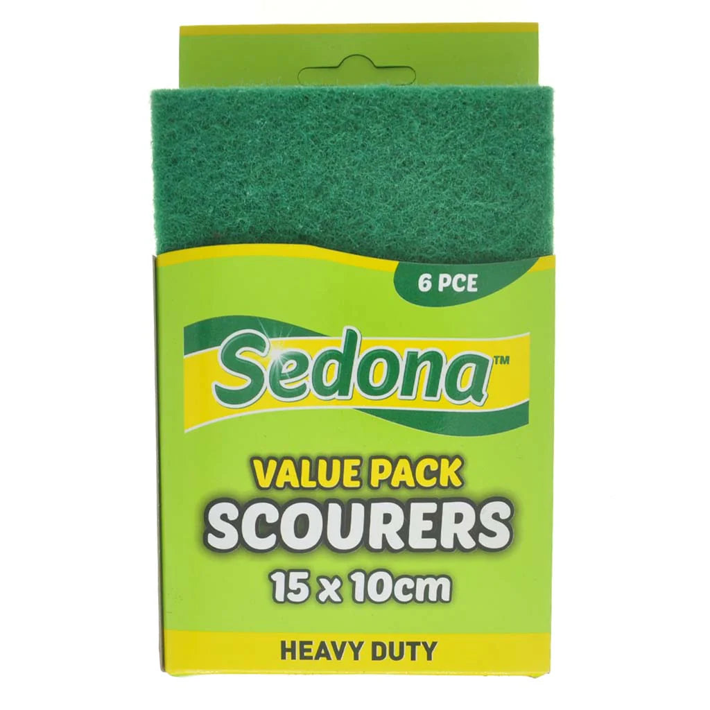 Scour Pads Green 6PCS - $1.50 EA / CTN QTY: 12
