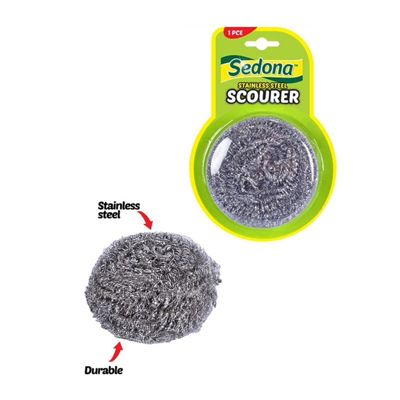 Stainless Steel Scourer 1PCE - $1.35 EA /CTN QTY: 12