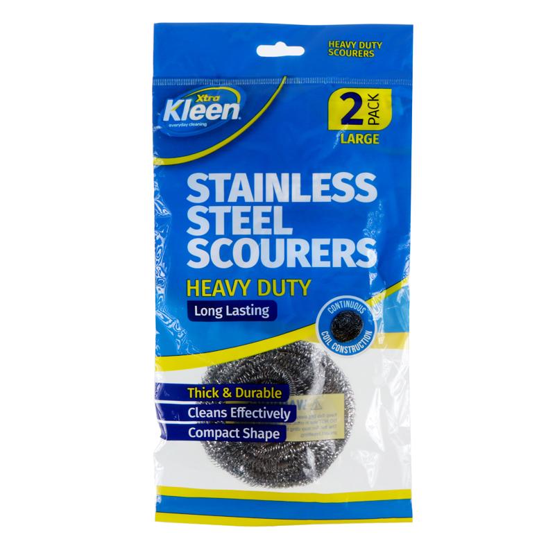 SCOURER STAINLESS STEEL 2PK  - $2.50 CTN 6