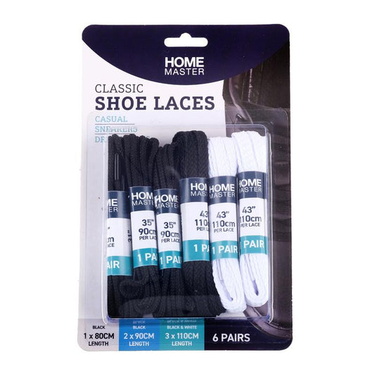 Shoe Laces ASSTD SIZES 6 Pair - $1.50 EA / CTN QTY: 12