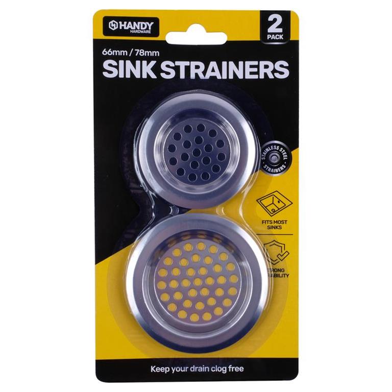 PLUMBING & KITCHEN ACCESSORIES SINK STRAINER SET 2PC - $1.75 CTN 6