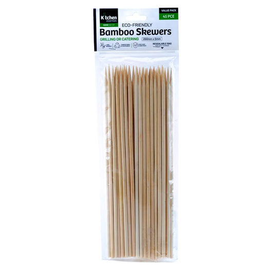 Bamboo Skewers 25cm 45pk - $1.50 EA / CTN QTY: 12