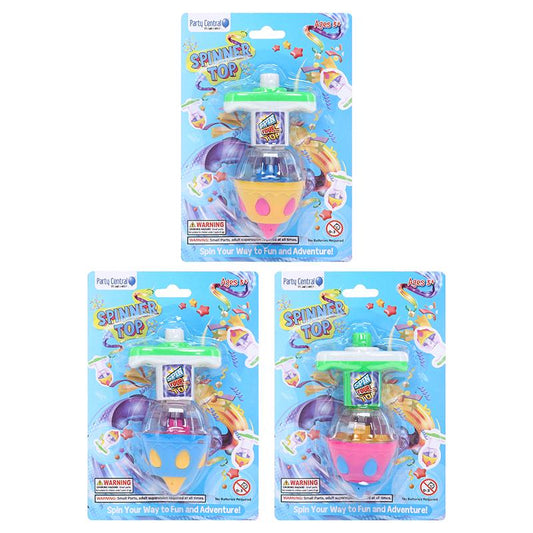Spinner Top Toy 3 ASSTD COL - $1.85 EA / CTN QTY: 12