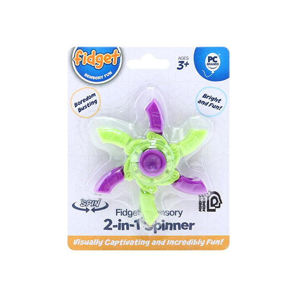 Fidget & Sensory Spinner 2 in 1 - $2.00 EA / CTN QTY: 12