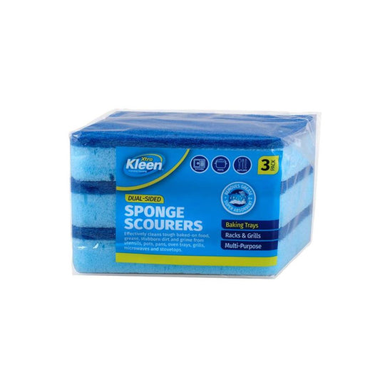 Angled sponge w/ Top Scourer 3Pk - $1.50 EA / CTN QTY: 12