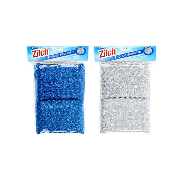 Scourer Metallic w/ Sponge Inner 4PK - $1.65 EA / CTN QTY: 12