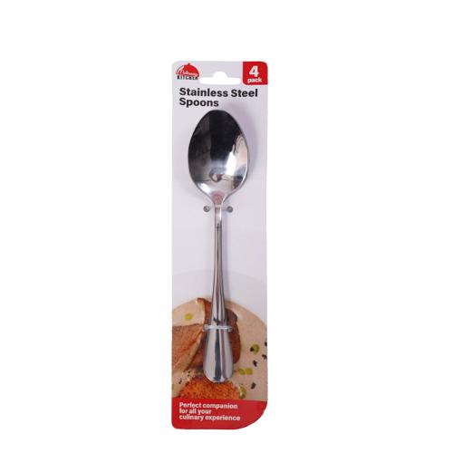 Cutlery SS Deluxe Spoon 4PK - $3.15 EA / CTN QTY: 12