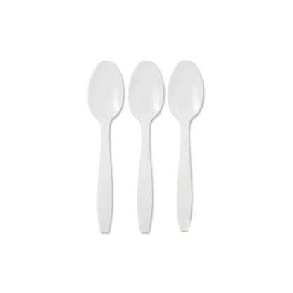 REUSABLE WHITE SPOONS (50PK) - $2.99 CTN 20