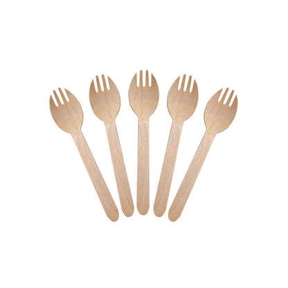 WOODEN SPORK (100PCS) - $2.99 CTN 20