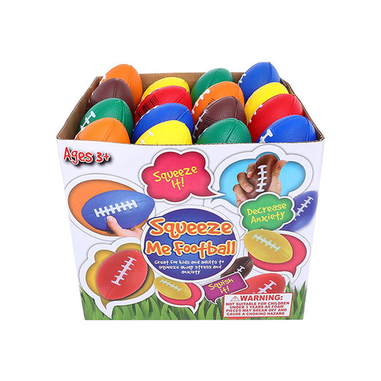 Squeeze Me Football ASSTD COL - $1.20 EA / CTN QTY: 48