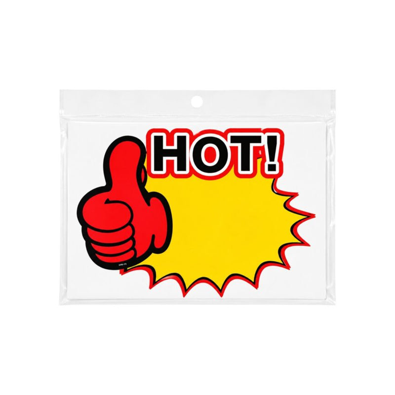 Promotion Sticker "HOT" 10pk - $0.99 EA / CTN QTY: 10