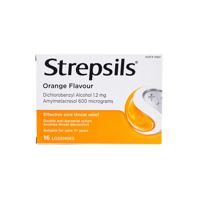 Strepsils Lozenges Orange Flavour 16PK - $4.49/ CTN QTY: 12