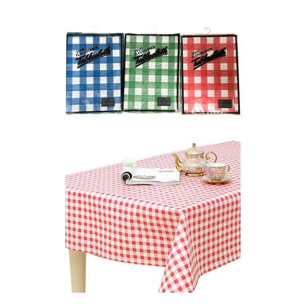 Tablecloth FB Check 132x178cm - $1.99 EA / CTN QTY: 12
