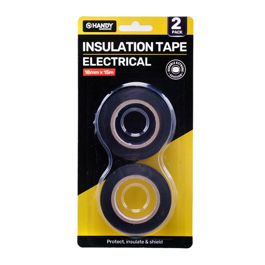 Tape Electrical Tape Black 18MM X 15M 2PK - $1.50 EA / CTN QTY:6